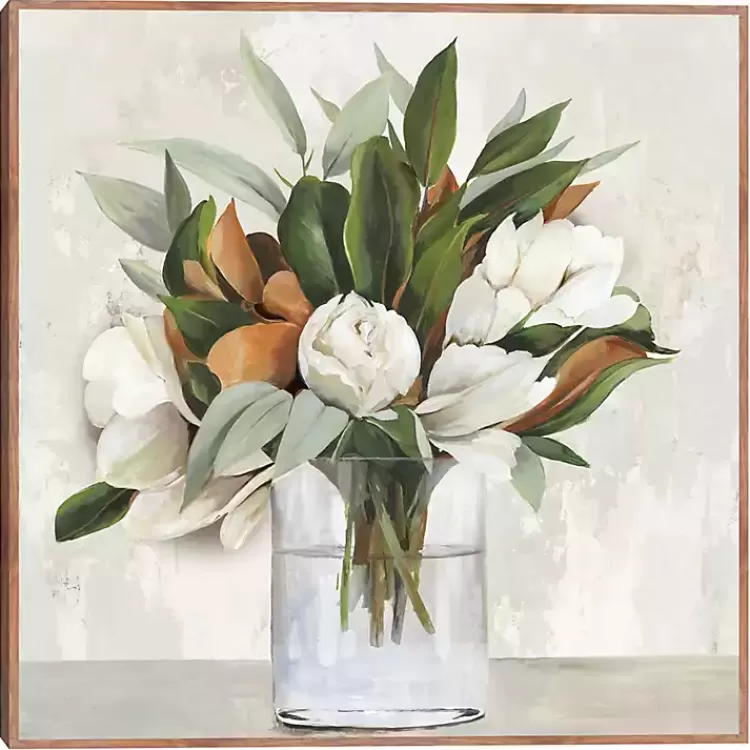 Magnolia Bouquet Framed Canvas Art Print>Kirklands Home Best Sale