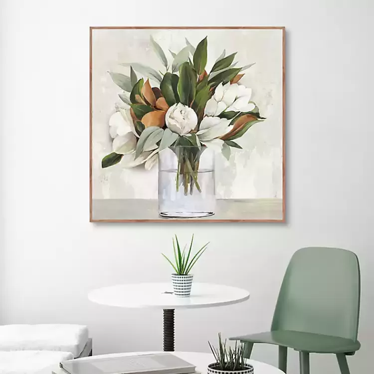 Magnolia Bouquet Framed Canvas Art Print>Kirklands Home Best Sale