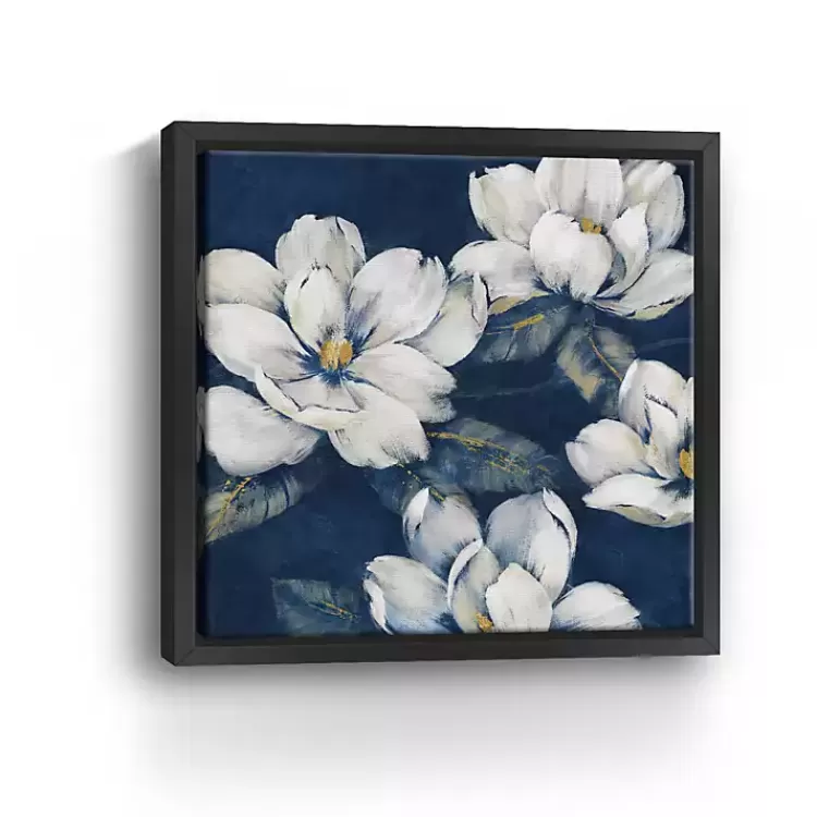 magnolias_indigo_framed_giclee_canvas_art_print_2.webp Magnolias Indigo Framed Giclee Canvas Art Print>Kirklands Home Clearance