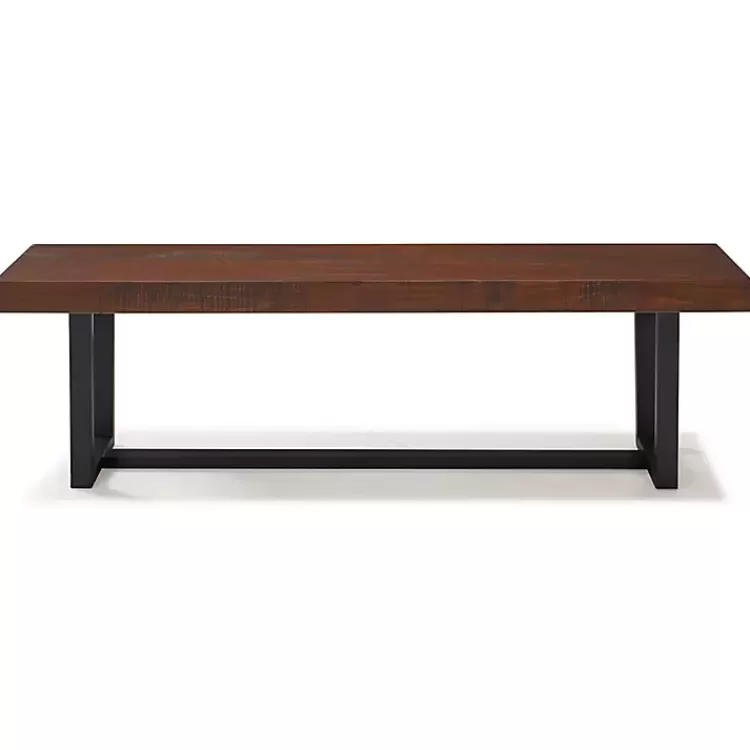 mahogany_solid_pine_twotone_dining_bench_3.webp Mahogany Solid Pine Two-Tone Dining Bench>Kirklands Home Best Sale