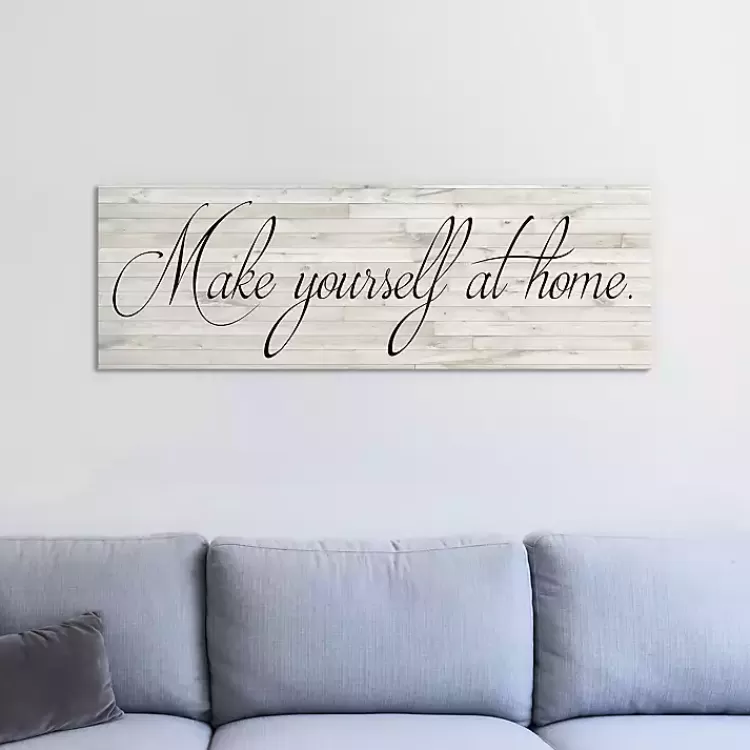 Make Yourself at Home Canvas Art Print>Kirklands Home Sale