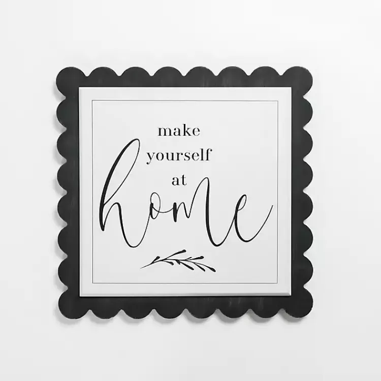 Make Yourself at Home Scalloped Wall Plaque>Kirklands Home Cheap