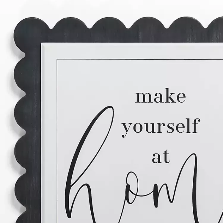 Make Yourself at Home Scalloped Wall Plaque>Kirklands Home Cheap