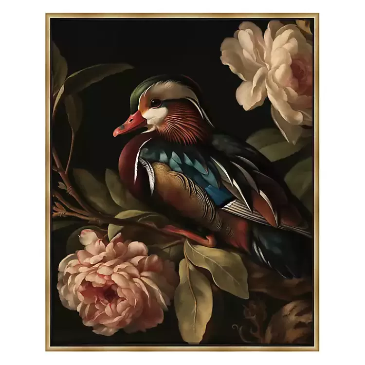 Mallard Floral Dutch Framed Canvas Art Print>Kirklands Home Best Sale