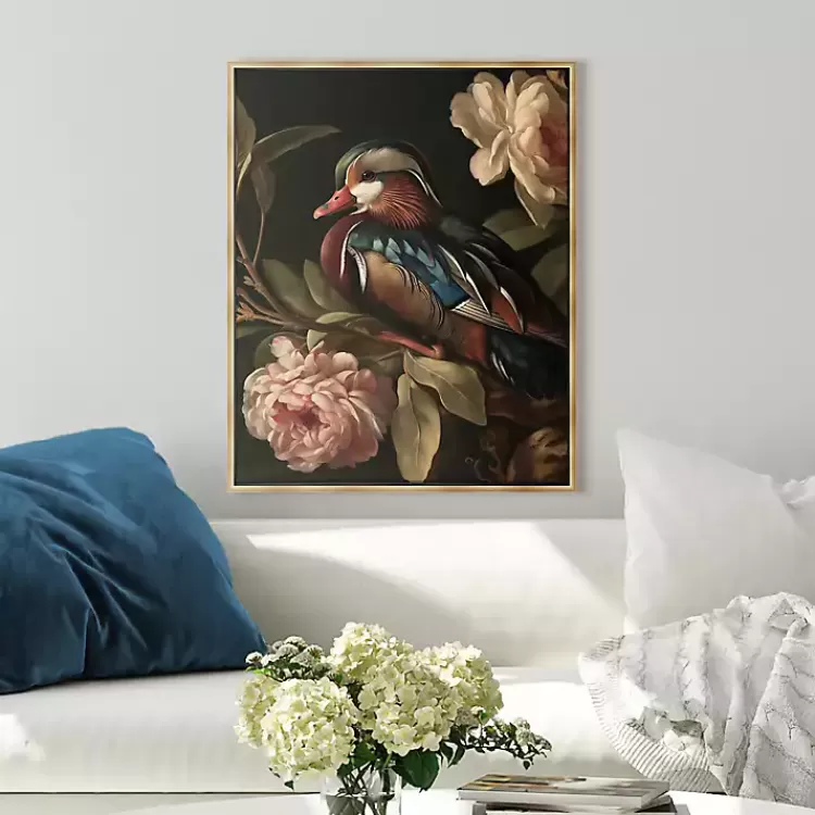 Mallard Floral Dutch Framed Canvas Art Print>Kirklands Home Best Sale