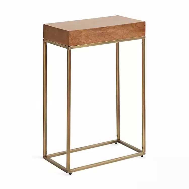 Mango Wood & Slim Karlsen Accent Table>Kirklands Home Fashion
