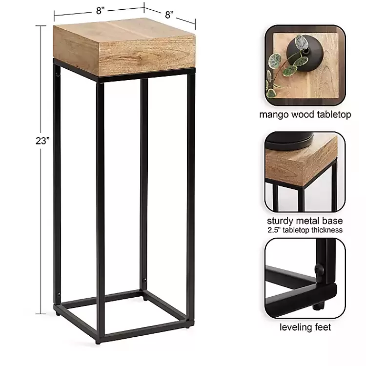 Mango Wood Tabletop Square Side Table>Kirklands Home Best