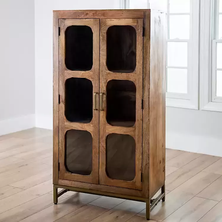 Manu Natural Mango Wood Cabinet>Kirklands Home Online
