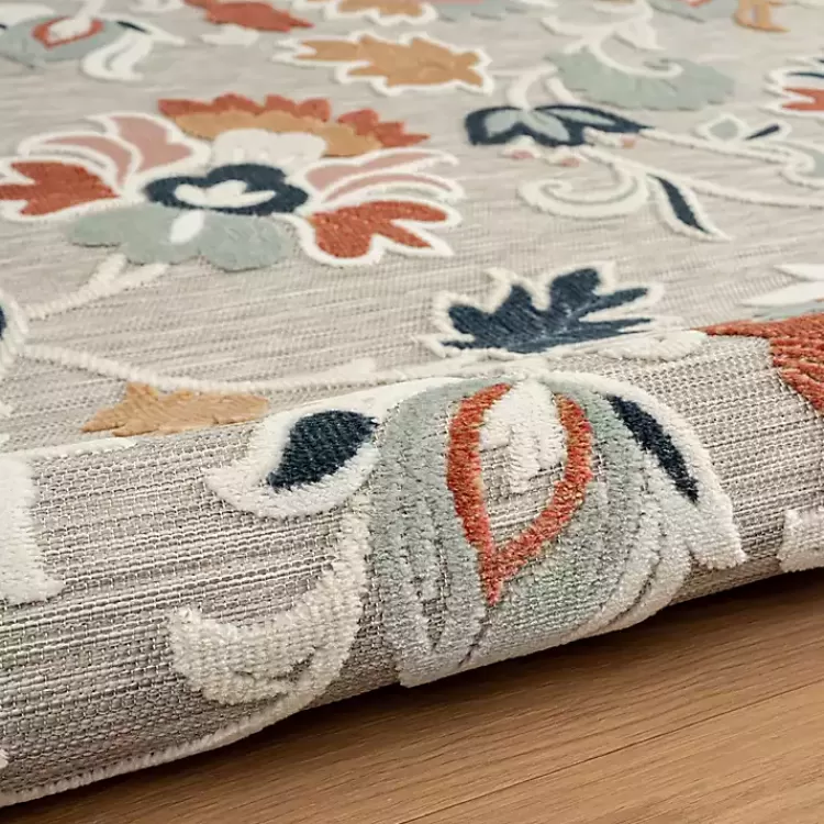 Mara Floral Blossom Indoor/Outdoor Area Rug, 5x7>Kirklands Home Shop