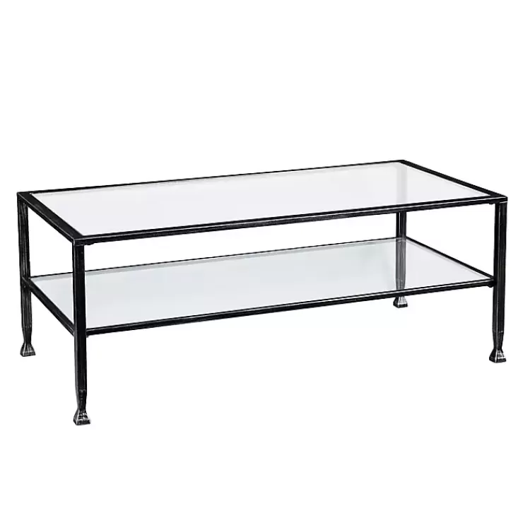 Mara Glass and Metal Coffee Table>Kirklands Home Clearance