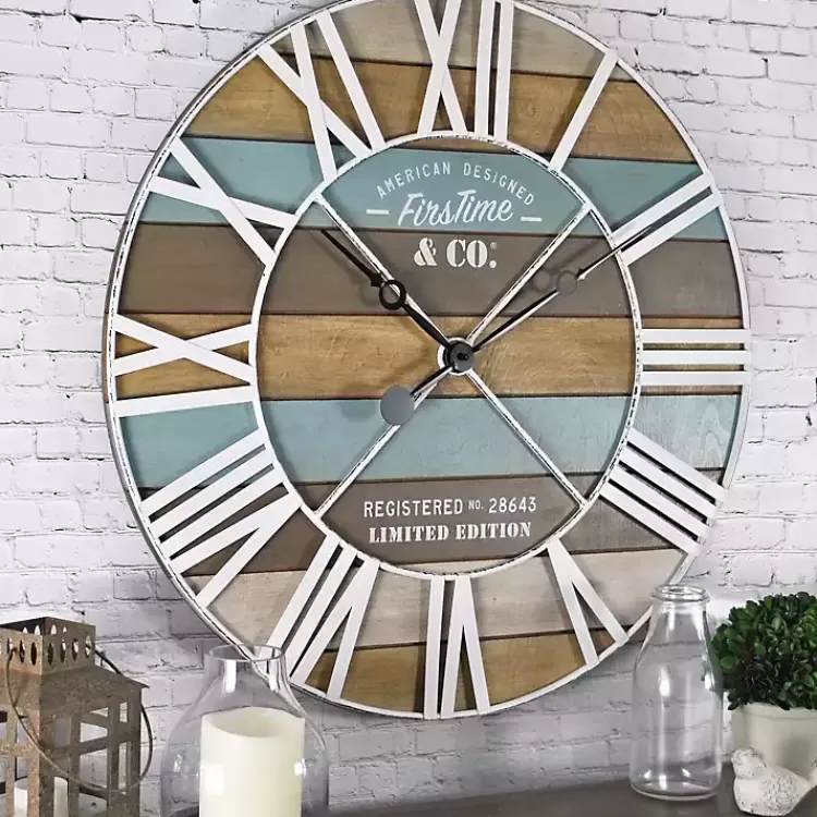 Maritime Planks Wall Clock>Kirklands Home Outlet