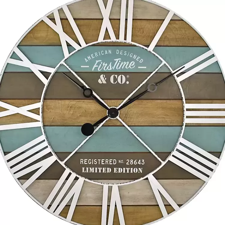Maritime Planks Wall Clock>Kirklands Home Outlet