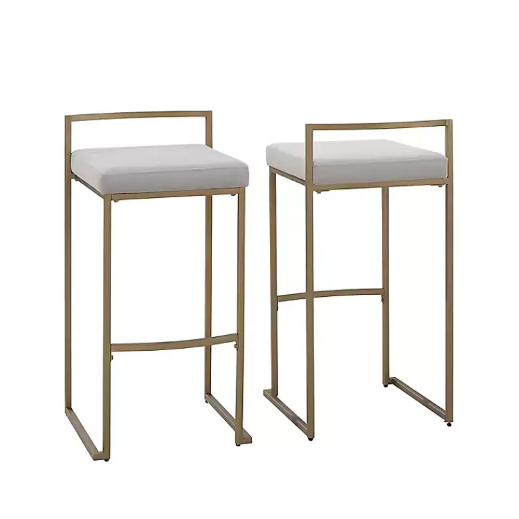 Marley and Gold Bar Stools, Set of 2>Kirklands Home Flash Sale