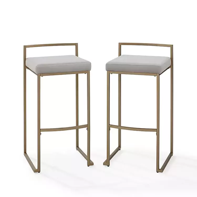 Marley and Gold Bar Stools, Set of 2>Kirklands Home Flash Sale