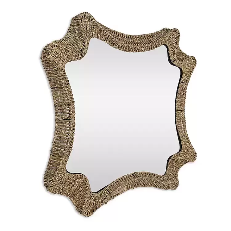 Marley Natural Woven Rope Wall Mirror>Kirklands Home Online
