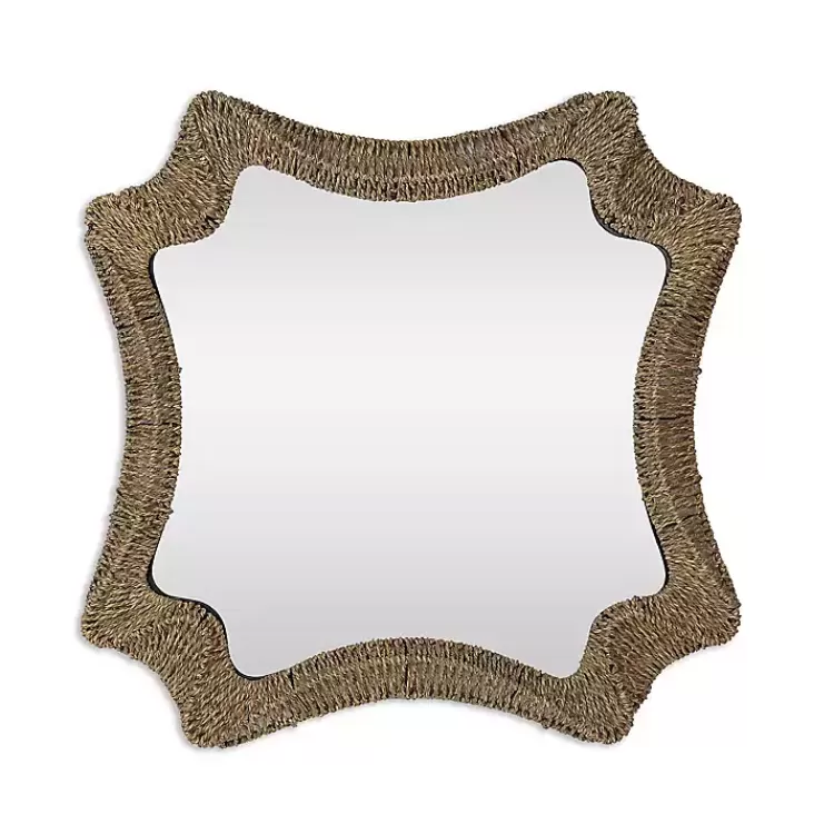 Marley Natural Woven Rope Wall Mirror>Kirklands Home Online