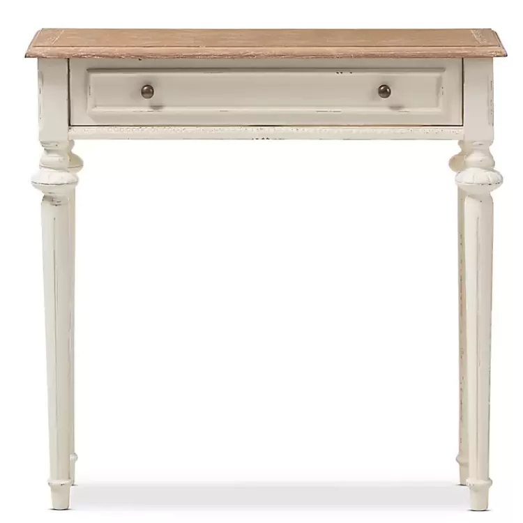 Marquetterie Whitewashed Oak Top Console Table>Kirklands Home Cheap