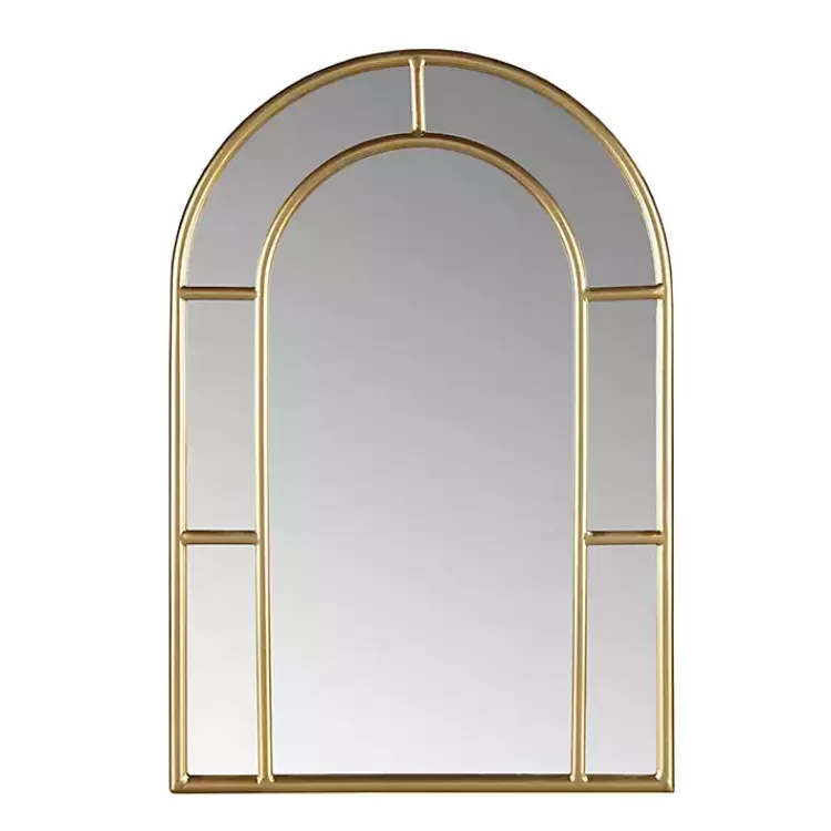 Martha Stewart Gold Paned Arch Wall Mirror>Kirklands Home Discount