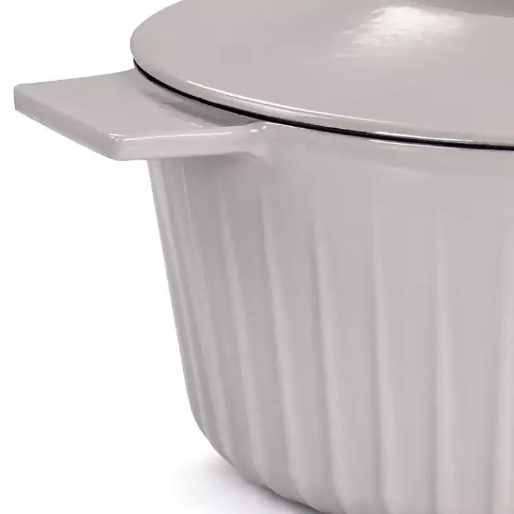 martha_stewart_gray_ribbed__quart_dutch_oven_2.webp Martha Stewart Ribbed 5 Quart Dutch Oven>Kirklands Home Clearance