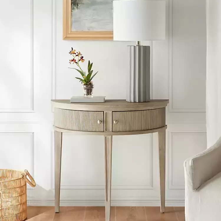 Martha Stewart Half Moon Console Table>Kirklands Home Clearance