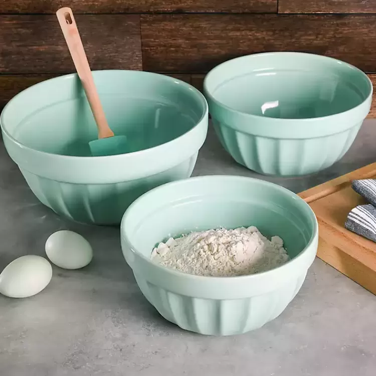 Martha Stewart Mint Stoneware Bowls, Set of 3>Kirklands Home Fashion