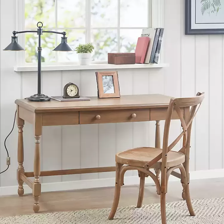 Martha Stewart Natural Wood Turned Legs Desk>Kirklands Home Best Sale