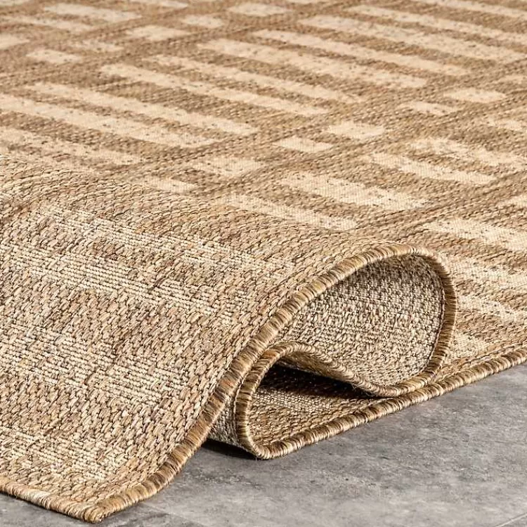 marti_tan_banded_lines_outdoor_rug_x_3.webp Marti Banded Lines Outdoor Rug, 8x10>Kirklands Home Outlet