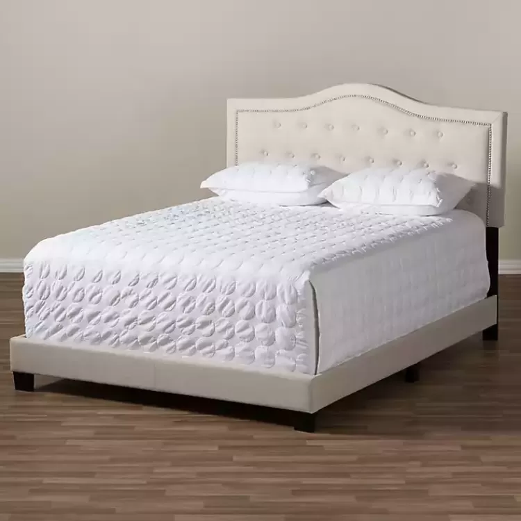 mary_beige_button_tufted_king_bed_frame_5.webp Mary Beige Button Tufted King Bed Frame>Kirklands Home Store