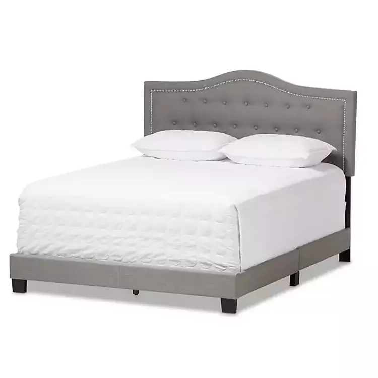 Mary Light Button Tufted Full Bed Frame>Kirklands Home Flash Sale