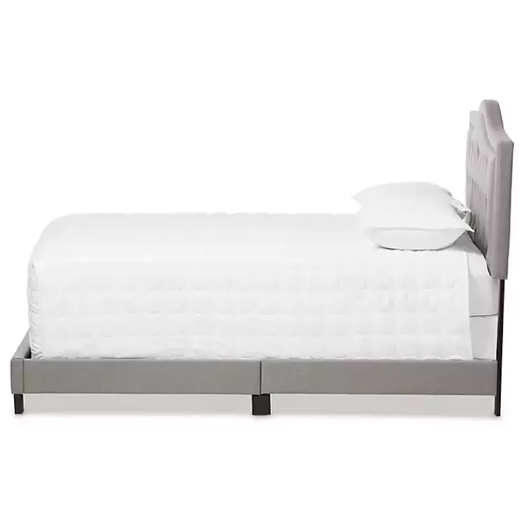 Mary Light Button Tufted Full Bed Frame>Kirklands Home Flash Sale