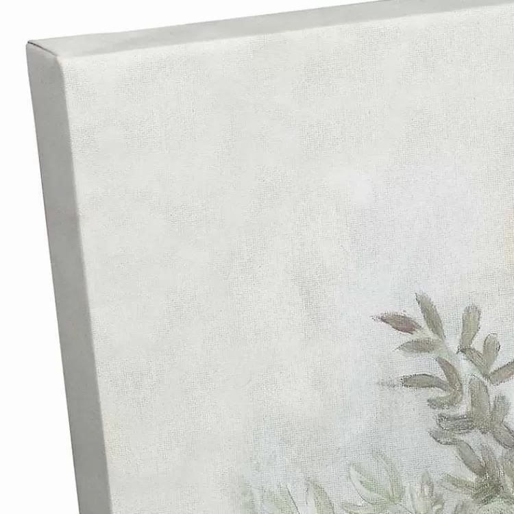 Mason Jar Greenery Canvas Art Print>Kirklands Home Cheap