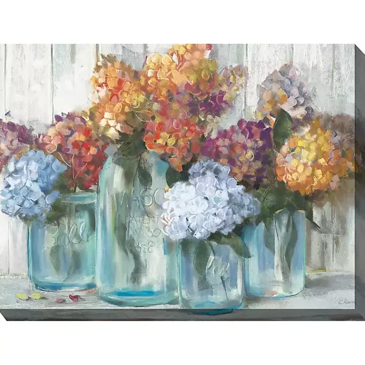 Mason Jars Outdoor Canvas Art Print>Kirklands Home Online