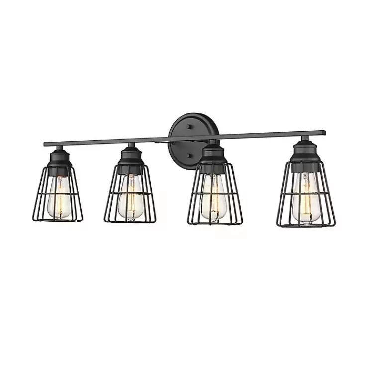 Matte Cage Shade Vanity Light>Kirklands Home Shop