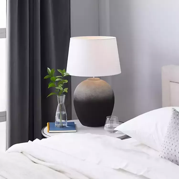 matte_black_ombre_textured_table_lamp__in_2.webp Matte Black Ombre Textured Table Lamp, 23 in.>Kirklands Home Clearance