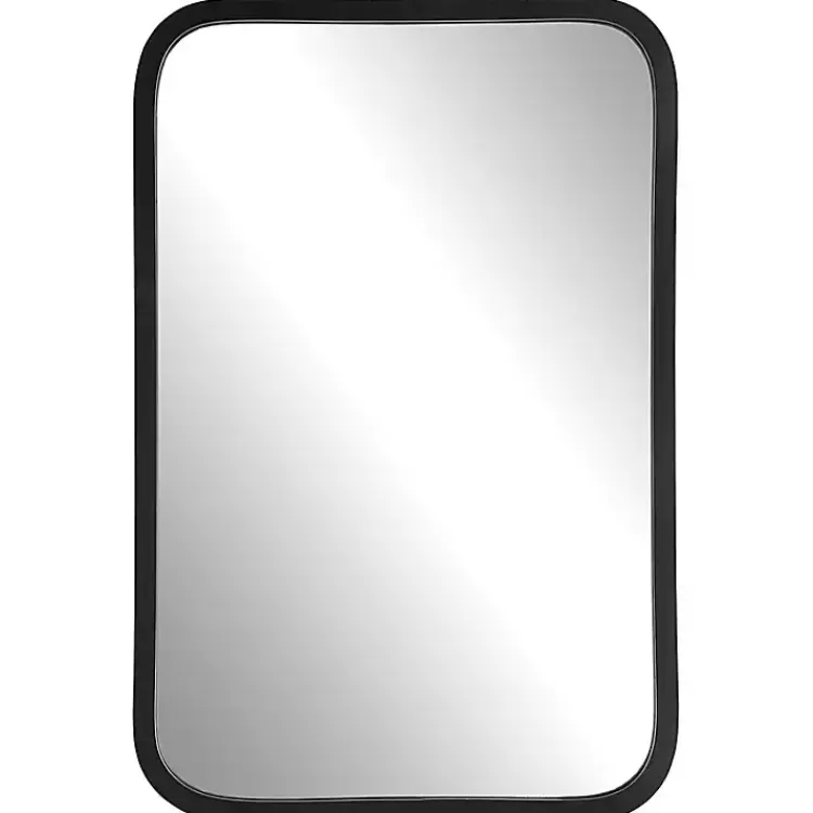 Matte Black Rectangular Wall Mirror>Kirklands Home Cheap