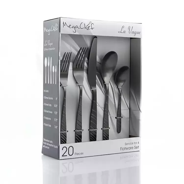 matte_black_steel_diagonal_pc_flatware_set_4.webp Matte Black Steel Diagonal 20-pc. Flatware Set>Kirklands Home Discount