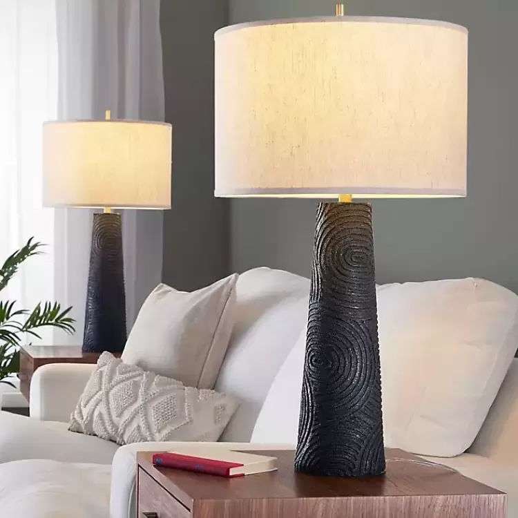matte_black_tapered_kona_table_lamps_set_of__5.webp Matte Black Tapered Kona Table Lamps, Set of 2>Kirklands Home Clearance