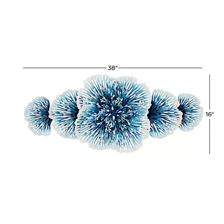 matte_blue_and_white_flowers_metal_wall_plaque_5.webp Matte and White Flowers Metal Wall Plaque>Kirklands Home Store