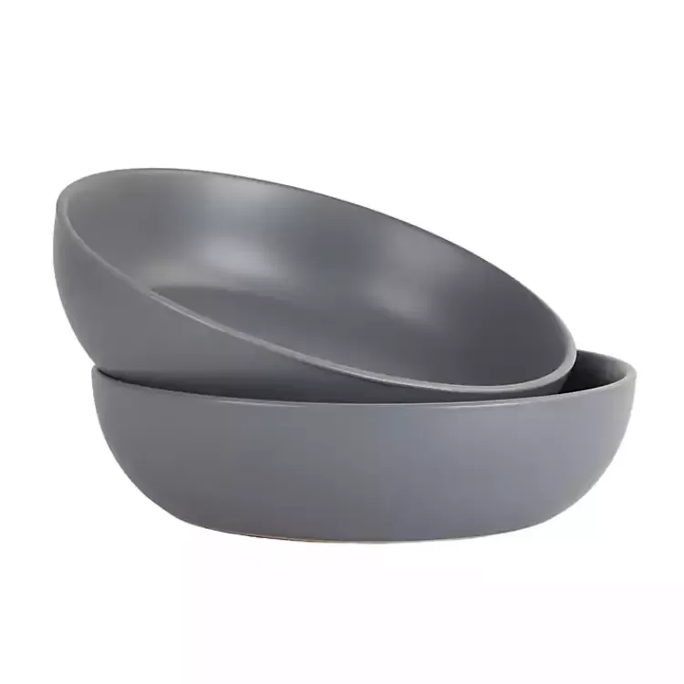 Matte Charcoal Serving Bowls, Set of 2>Kirklands Home Cheap