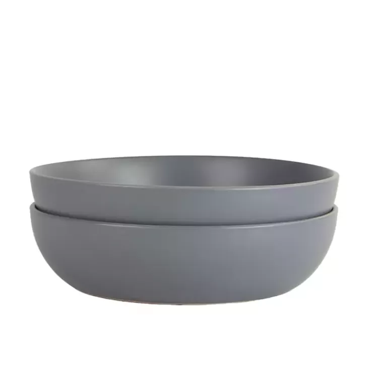 Matte Charcoal Serving Bowls, Set of 2>Kirklands Home Cheap