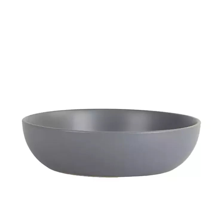 matte_charcoal_gray_serving_bowls_set_of__2.webp Matte Charcoal Serving Bowls, Set of 2>Kirklands Home Cheap