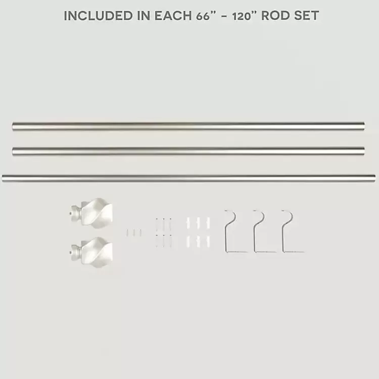 matte_silver_modern_twist_curtain_rod__in_5.webp Matte Silver Modern Twist Curtain Rod, 120 in.>Kirklands Home Cheap