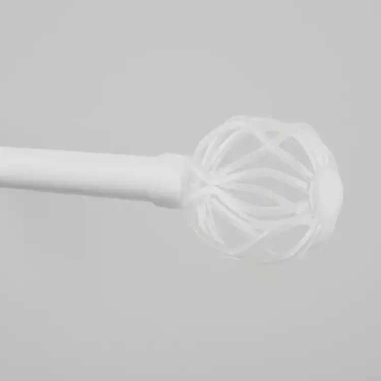 Matte White Open Sphere Curtain Rod, 120 in.>Kirklands Home Flash Sale
