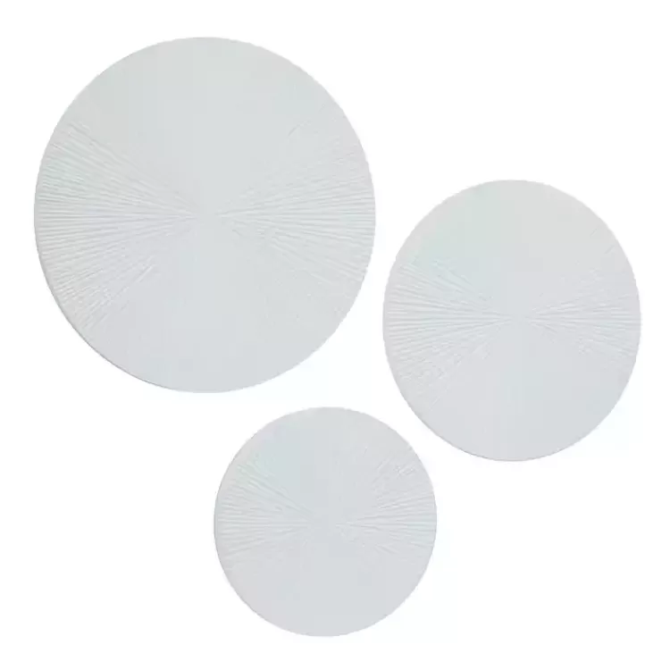 matte_white_ribbed_sunburst_wall_plates_set_of__3.webp Matte Ribbed Sunburst Wall Plates, Set of 3>Kirklands Home New