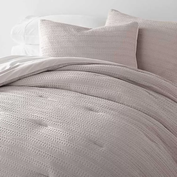 Mauve Waffle Ultra-Soft 3-pc. Twin Comforter Set>Kirklands Home Cheap