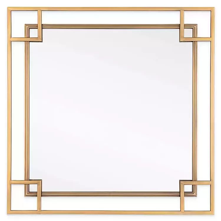 Mavis Bronze Open Square Frame Wall Mirror>Kirklands Home Flash Sale