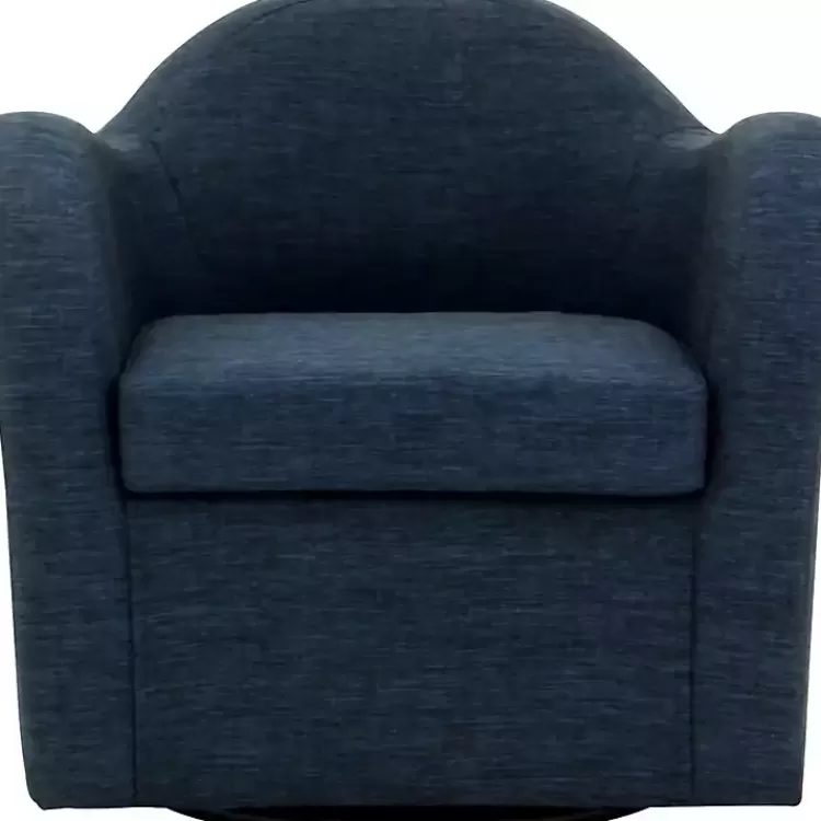Max Navy Swivel Club Accent Chair>Kirklands Home Flash Sale