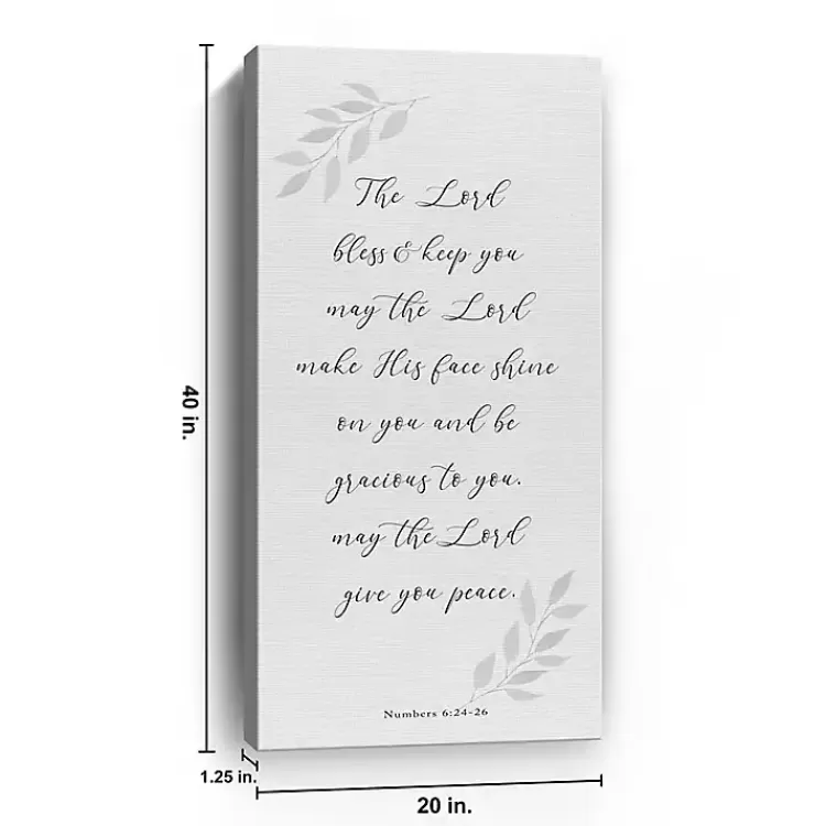 May the Lord Give You Peace Canvas Art Print>Kirklands Home Online
