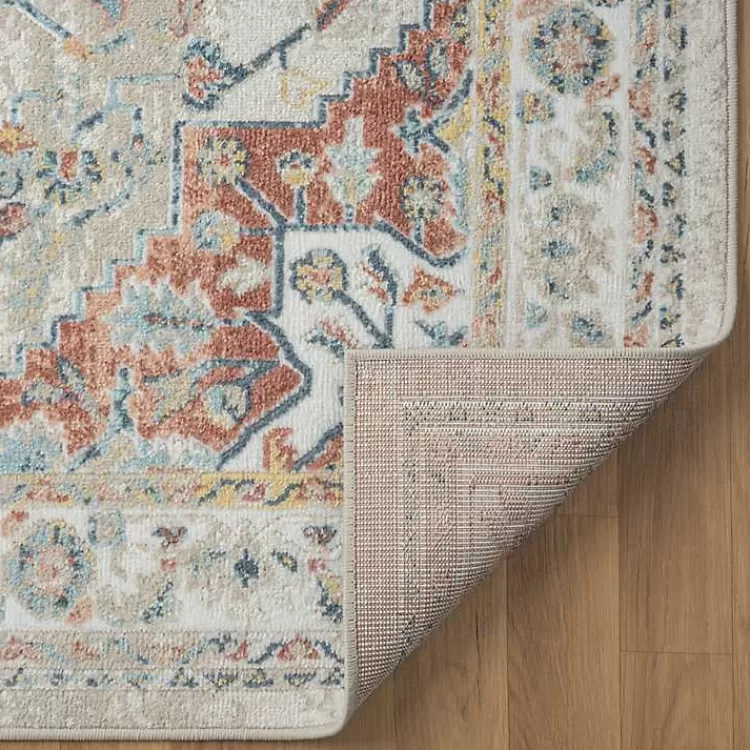 medallion_ivory_rust_runner_x_5.webp Medallion Ivory Rust Runner, 2x8>Kirklands Home Best
