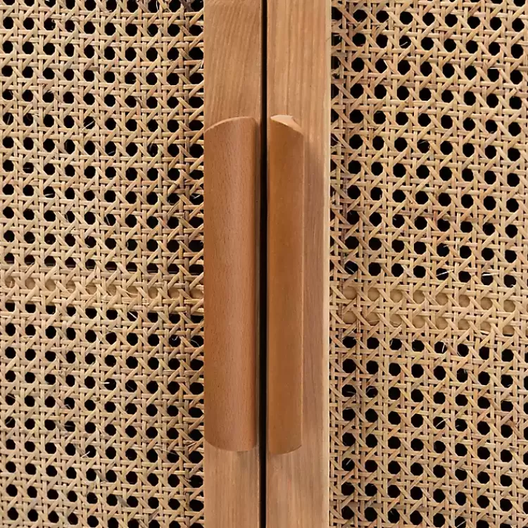 medium_oak_rattan_door_cabinet_4.webp Medium Oak Rattan 2-Door Cabinet>Kirklands Home Cheap